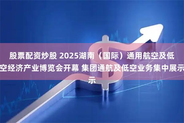 股票配资炒股 2025湖南（国际）通用航空及低空经济产业博览会开幕 集团通航及低空业务集中展示